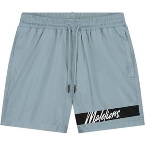 Malelions Captain Swim Shorts Light Blue/Black