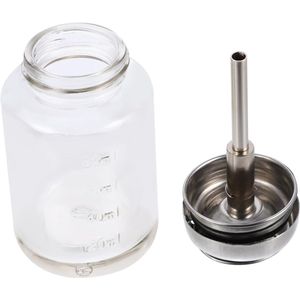 Glazen Pompfles - Lege Gel Nagellak - Duidelijke Nagellak Opslag Fles - Cosmetische Lotion Vloeistof Pomp