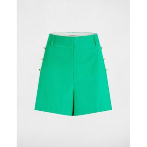 Loose Shorts With Buttons Emerald 251-Shakoy Green
