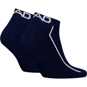Head 2-paar Sneakersokken - Katoenen enkelsokken dames en heren - Sport - 38 - Blauw