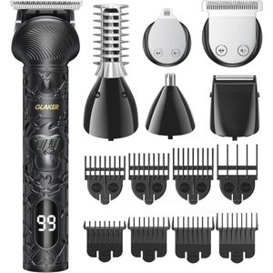 6-in-1 Baardtrimmer, Tondeuse en Precisietrimmer - USB-C Oplaadbaar met 150 Minuten Looptijd