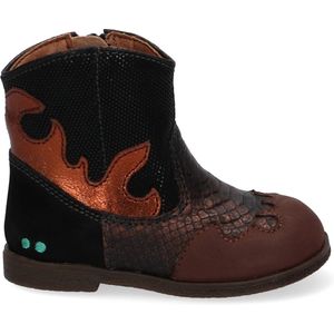 BunniesJR 221654-619 Meisjes Cowboy Boots - Zwart - Leer - Ritssluiting