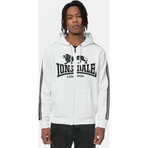 Lonsdale Heren sweatjas met capuchon en ritssluiting, normale pasvorm SELATTYN