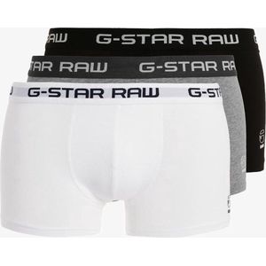 G-Star Raw Heren Boxershorts 3-Pack Zwart / Grijs /Wit Maat: XL