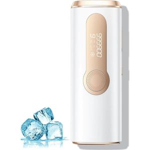 DAKANNA® - Laser Ontharingsapparaat - IPL - Haarverwijderaar - Acne - Verkoeling Functie - Gezicht / Bikinilijn / Benen / Armen - Anti Rimpel - Wit - 999900 Flitsen