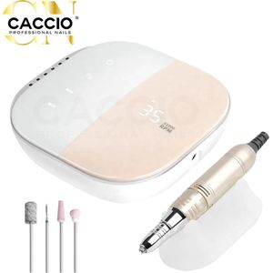 CACCIO® Goud/Roze Premium Electrische Nagelfrees - Vijl - 35000RPM - Incl.4 nagelbitjes -Nagelvijl set -Nagelvijl Electrische-Manicure en Pedicure Voeten en Handen - Electrische nagelvijl - Acrylnagels - Gelnagels - Nepnagels-manicure en pedicure set