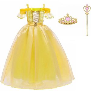 Het Betere Merk - Prinsessenjurk meisje - Verkleedkleding - maat 146/152 (150) - Speelgoed -Tiara - Verkleedjurk - Carnavalskleding - Cadeau meisje - Verkleedkleren meisje - Toverstaf - Kroon - Kleed