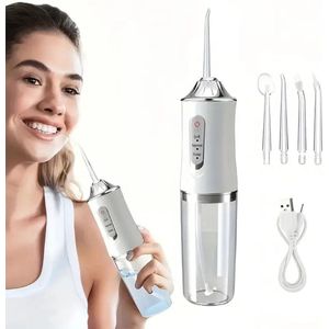 Solfit - Waterflosser - Monddouche - Water Flosser - Flosapparaat - Flosapparaten - 4 Opzetstukken - TOOTHCLEANSO