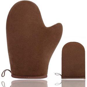 LATRAT Zelfbruinende applicator, zelfbruiner voor gezicht en lichaam, dubbelzijdig, herbruikbaar, zelfbruinende handschoenen