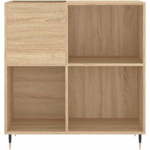MMP® Platenspeler Kast - Platenspeler Meubel - Ip Kast - 85x38x89cm - Sonoma Oak