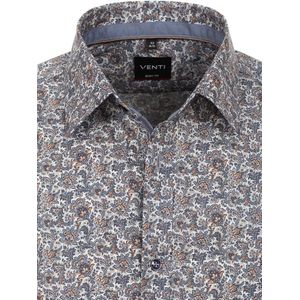 Venti Gebloemd Overhemd Body Fit Non Iron 123932900-100 - XL