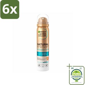 Garnier - Ambre Solaire - Body Mist - Natural Bronzer - 150 ml - Voordeelverpakking - 6 stuks - Zelfbruiner - Bruining