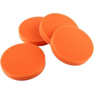 Allecto Plus - 10-delige set autopolijst sponzen - Oranje - geschikt voor 125mm en 150mm polijstmachines.