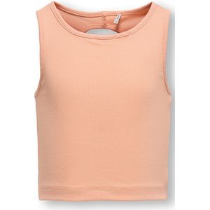 Only - KOGnessa - Topje - Oranje - Cropped Shirt voor Meisjes