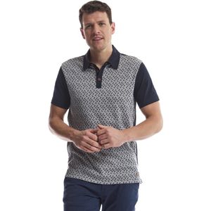 Polo navy print TW42601 KM Twin Life - maat L