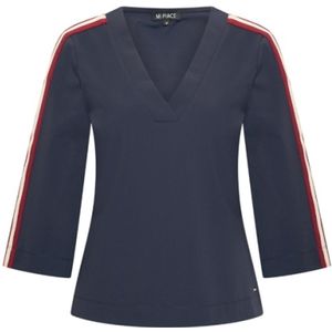 Travel Top V-hals Tape 2666 Dark Blue