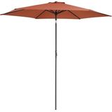 Kingsleeve Parasol Tahitit Ø300cm – Slinger & Kantelbaar - Terracotta