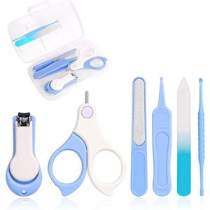 Baby Nagelverzorgingsset - 6-delige Manicure Set voor Pasgeborenen en Peuters - Inclusief Nagelknipper, Schaar, Nagelvijl, Earpick en Pincet