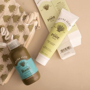 Aruba Aloe Hand & Voet Duo | Verzachten & hydrateren | Droge huid | Pure Aloë Vera