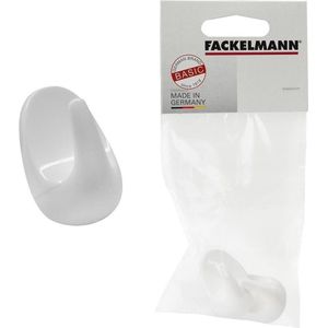 Fackelmann Basic Theedoek Haken 4 cm Wit 2 Stuks