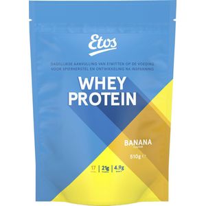 Etos eiwitshakes - Whey Protein - Banaan - 4 x 510GR - 4 stuks