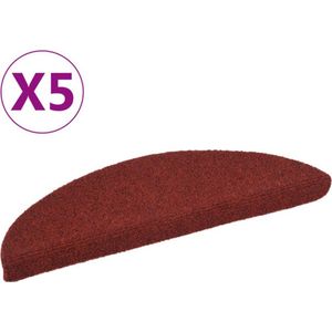 vidaXL-Trapmatten-zelfklevend-5-st-56x17x3-cm-naaldvilt-rood