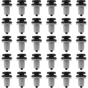 Auto Deurpaneel Kofferbak Trim Clips Bevestigingsmiddel Boot Voering Retainer met Doorloop Compatibel met VW Transporter T5 Plastic - Set van 30 Stuks .