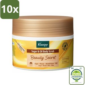 10 x Kneipp - Body scrub - Sugar & Oil - Beauty Secret - 200 ml - Grootverpakking - Lichaams Scrub - Kneipp - Exfoliërende Scrub - Huidverzorging - Argan Olie
