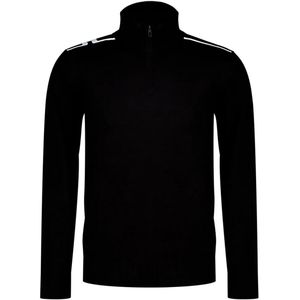 J.lindeberg Mac Knitted Sweatshirt Met Halve Rits Zwart 2XL Man