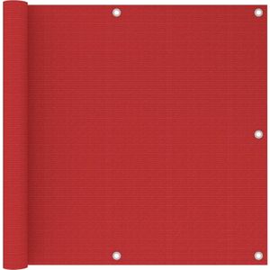 vidaXL-Balkonscherm-90x300-cm-HDPE-rood