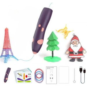 3D-printpenset Doodle Printertekening voor kinderen - Paars