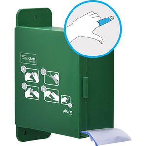 Plum QuickSoft bandage dispenser - Quicksoft schuimverband automaat met vulling blauw - 5,5 cm breed. x 5 mtr.