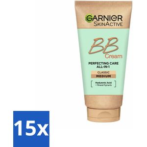 Garnier - SkinActive - BB Cream Classic Medium - 5-in-1 Verzorging - 50 ml - Bulkverpakking - 15 stuks