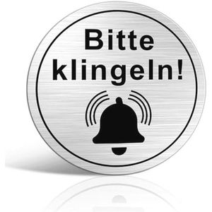 Ronde Deurbelplaat van Geborsteld Metaal - 10 cm - Waterdicht en Roestvrij