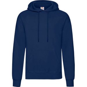 Fruit of the Loom Hoodie / capuchon sweater Donker Blauw voor volwassenen - Classic Hooded Sweat - Hoodie - Maat S