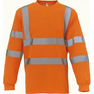 Yoko Hi-Vis long-sleeved T-shirt YHVJ420 - Hi Vis Orange - L