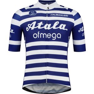 Retro Atala Ofmega fietsshirt met korte mouwen en lange rits-S