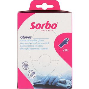 Sorbo Wegwerphandschoenen – Nitril – Wit – Poedervrij – 20 stuks – Universele Maat