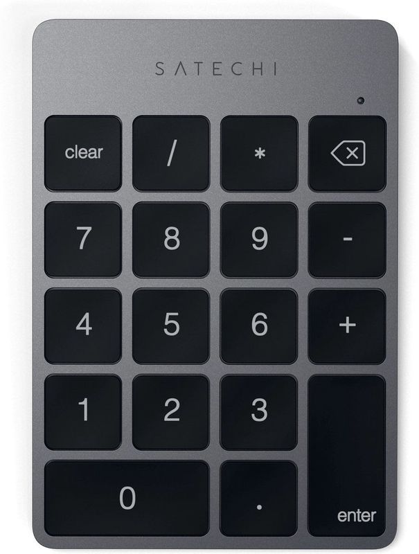 Satechi - Slim Aluminum - Bluetooth Keypad - Grijs - USB-C