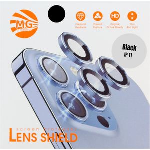 MG - Camera Lens Protector - Zwart - Roestvrij Staal en Gehard Glas
