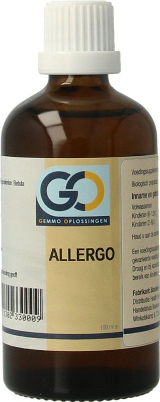 GO - Allergo - Voedingssupplement - Biologisch - 36% Alcohol