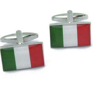 Manchetknopen - Italiaanse Vlag Italie