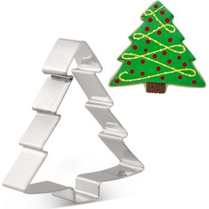 Winkrss-sUitsteekvorm Kerstbooms-sBakvorm, cakevorm, koekjes uitstekers, kerst| RVS - 10x9,5CM