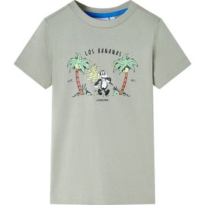 vidaXL - Kindershirt - 104 - lichtkakikleurig