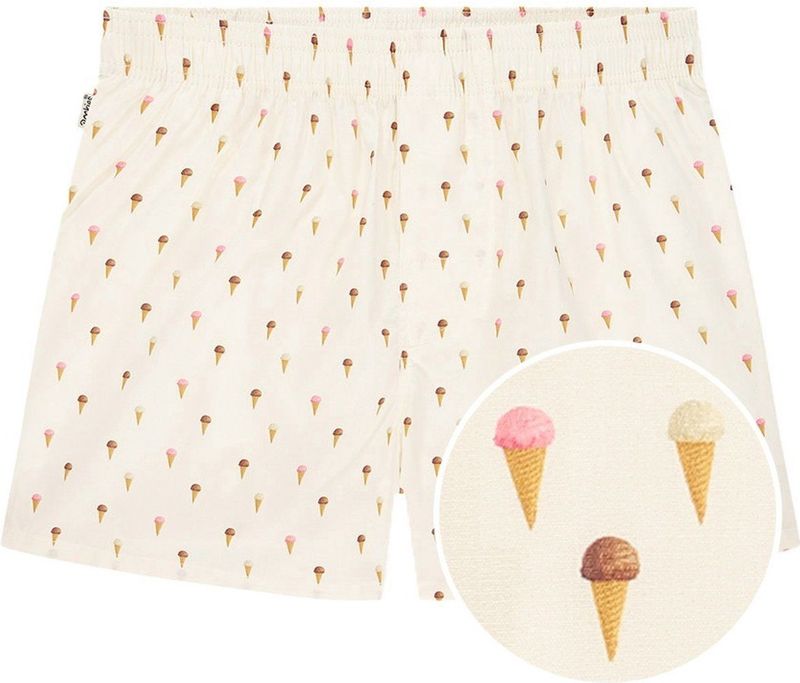 Pockies - Wijde Boxershort - Blauw - Heren - 100% Organisch Katoen