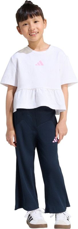 adidas Sportswear Seasonals Sweat Ruffles Set - Kinderen - Wit- 116