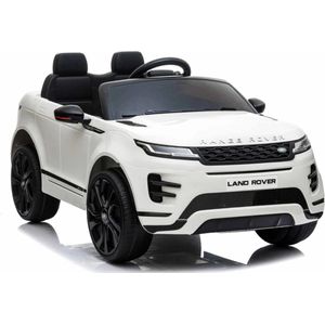 Land Rover, Range Rover Evoque, Wit, 12 volt kinderauto, met bluetooth, USB, MP3, FM radio en veel meer opties! | Elektrische Kinderauto | Met afstandsbediening