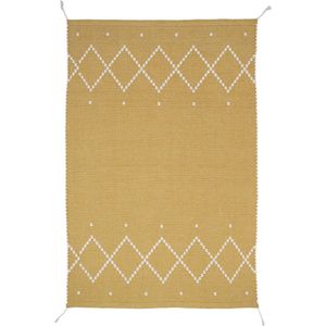 Nattiot - Mallorca Mustard Bohemian Stijl Vloerkleed/Tapijt - Afmetingen 100 x 150cm