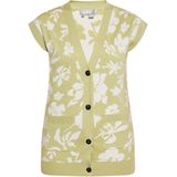 usha - Pullunder - Floral Motief - Met V-hals - Met Knopen - Met Twee Pockets