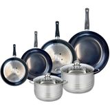 Elo - Prima Brilliant - Pannenset - 4 Kookpannen van 20, 24, 28 en 32 cm en 2 Ovenschaaltjes van 20 en 24 cm